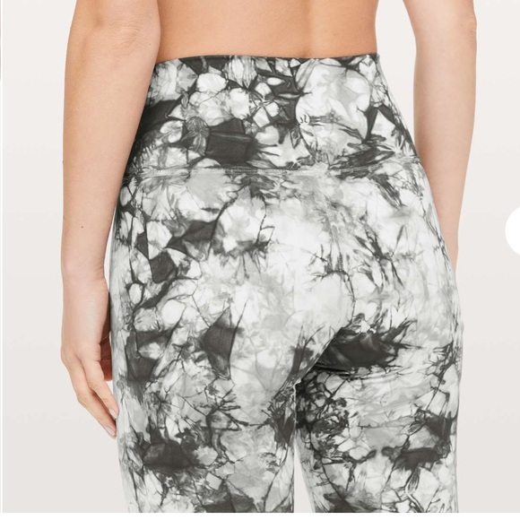 Lululemon Wunder Under 7/8 Dual Shibori Full-On Luxtreme 25" Antique White  Grey - Picture 4 of 5